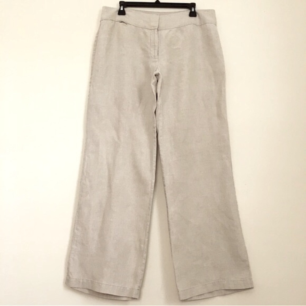 Eileen Fisher Wide Leg Pants in Light Gray
